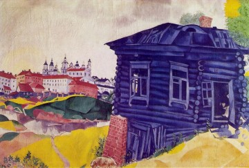 The Blue House contemporary Marc Chagall Oil Paintings